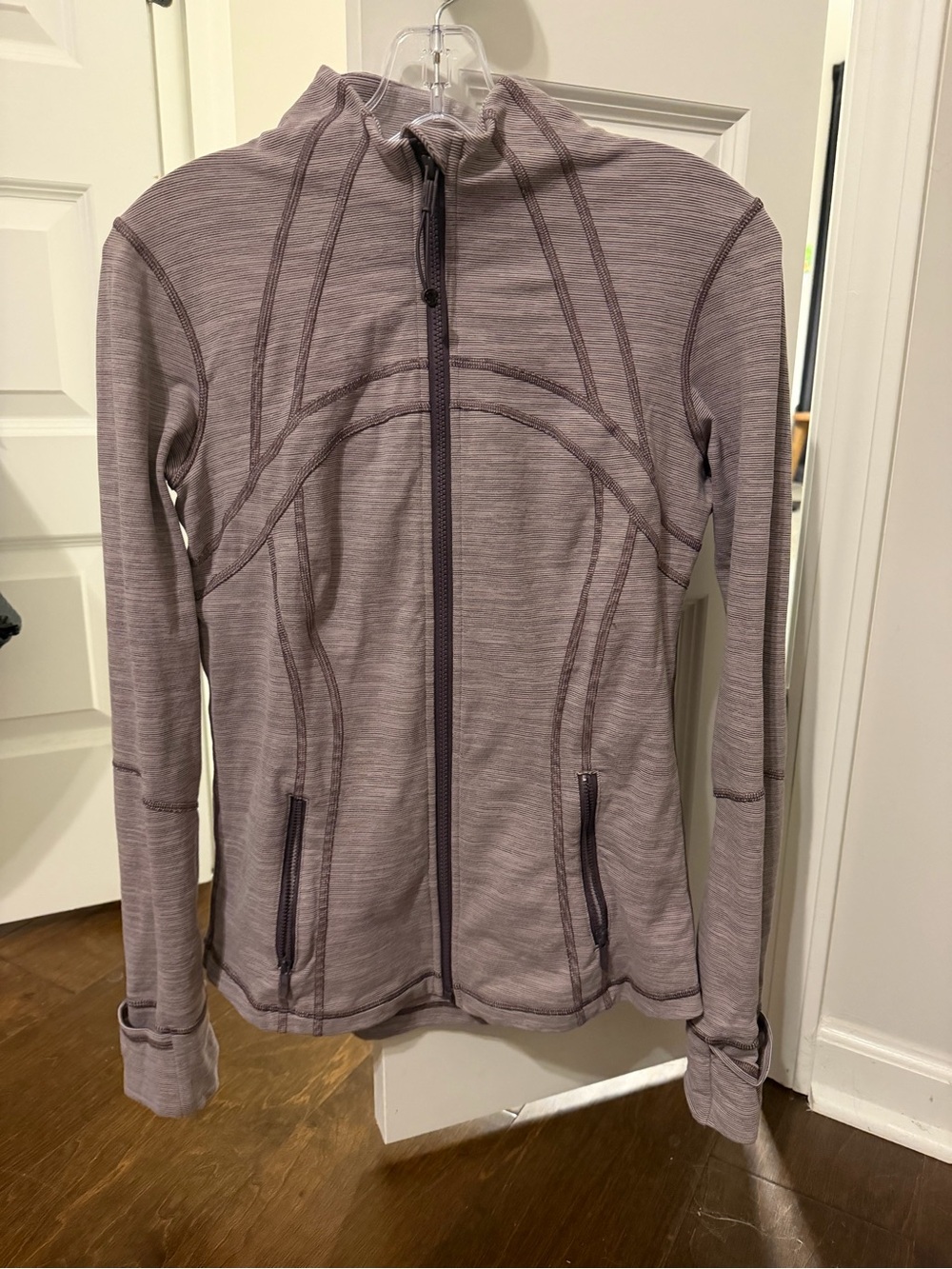 lululemon athletica Heathered Mauve Full-Zip Utility Jacket